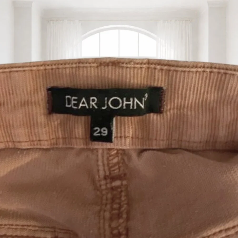 Dear John Corduroy Mini Skirt Size 29 Distressed Raw Hem Stretch Y2K Boho - Picture 7 of 9